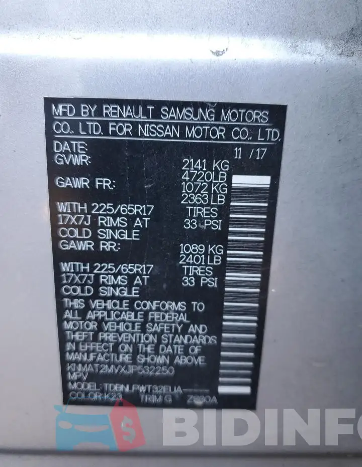 KNMAT2MVXJP532250 Photo# 12