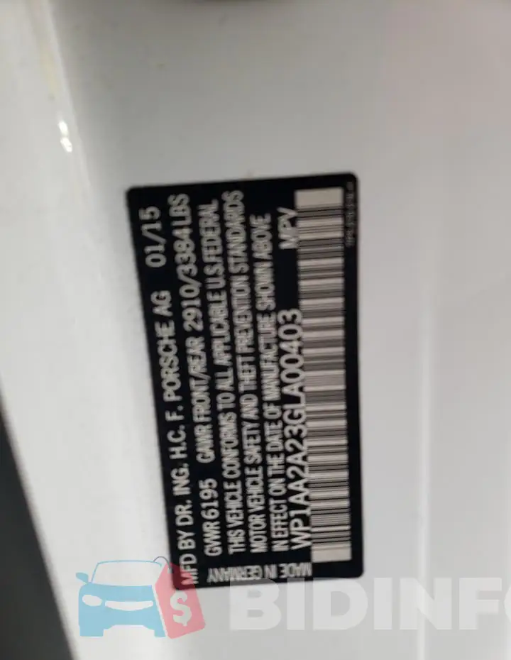 WP1AA2A23GLA00403 Photo# 12