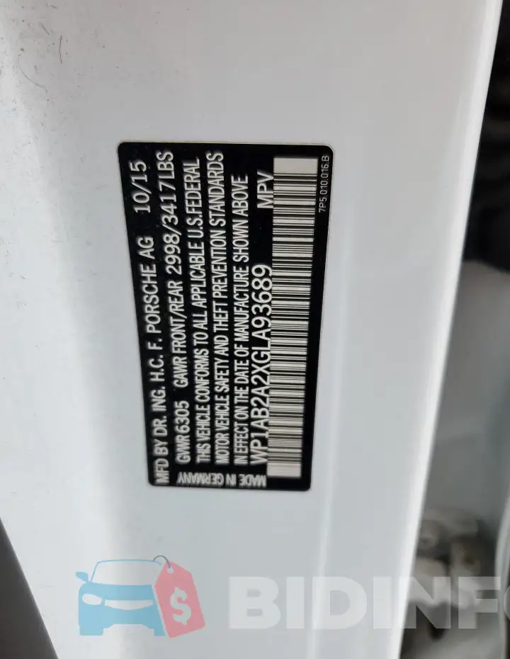 WP1AB2A2XGLA93689 Photo# 14