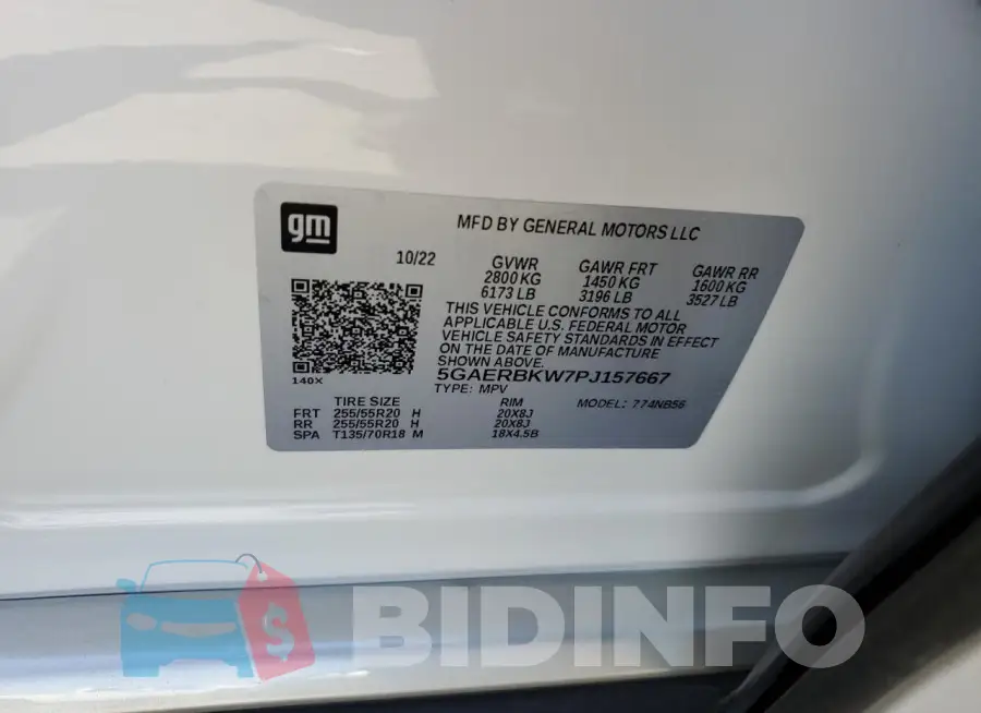 5GAERBKW7PJ157667 Photo# 14