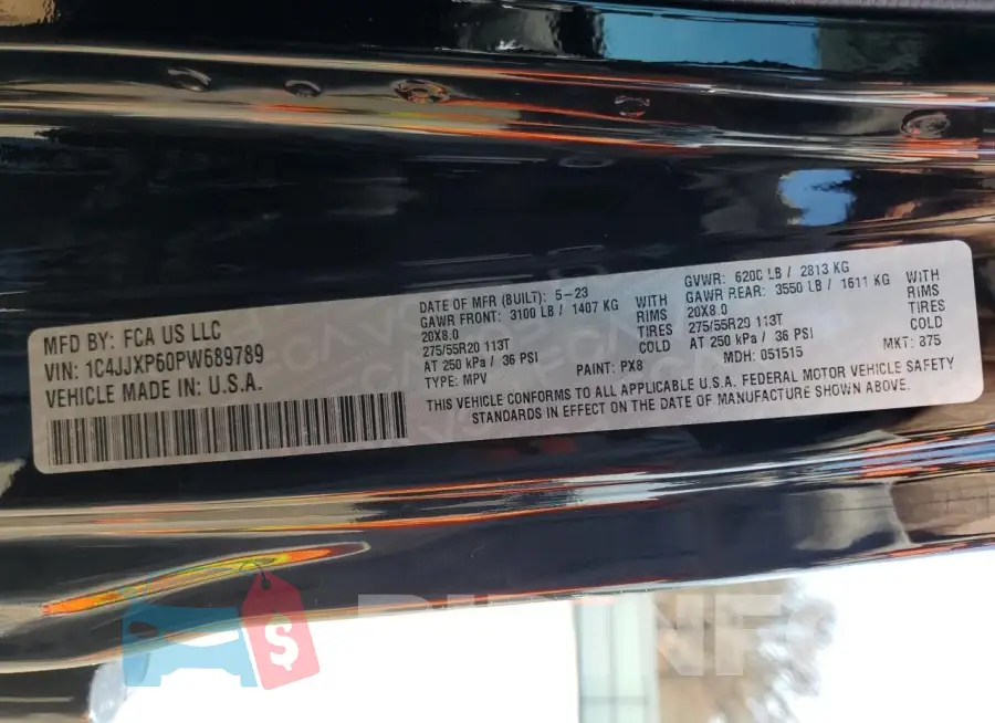 1C4JJXP60PW689789 Photo# 14