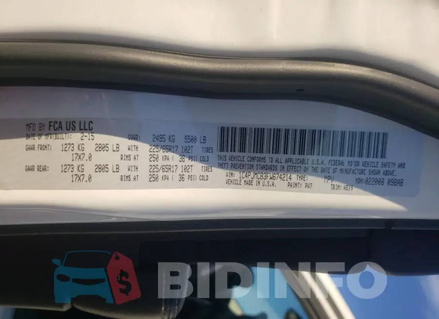 1C4PJMCB3FW674214 Photo# 13