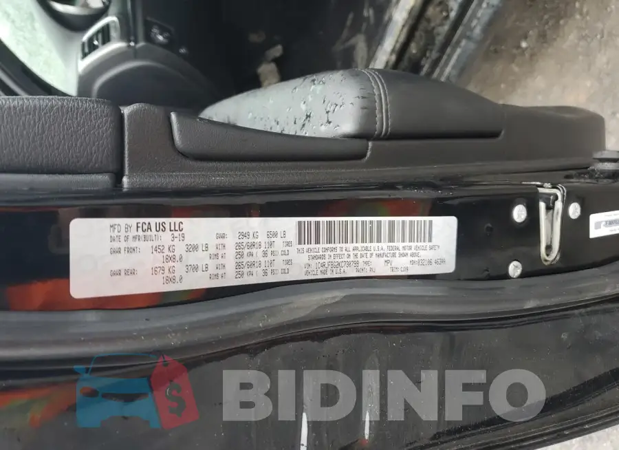 1C4RJFBG2KC730799 Photo# 13