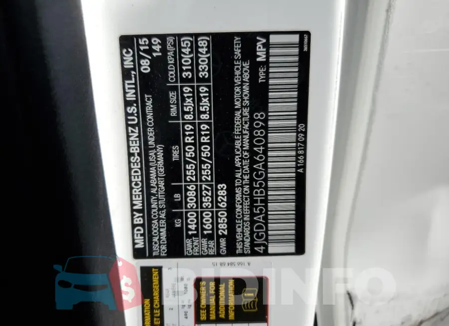4JGDA5HB5GA640898 Photo# 13