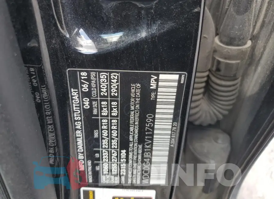 WDC0G4JB1KV117590 Photo# 13