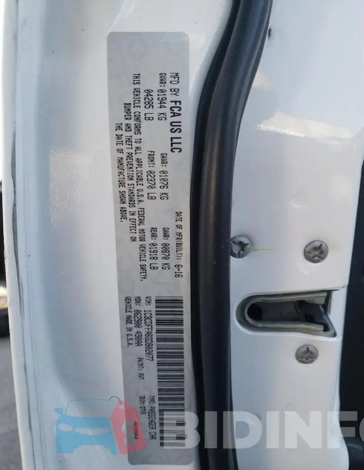 1C3CDFFA6GD802077 Photo# 12