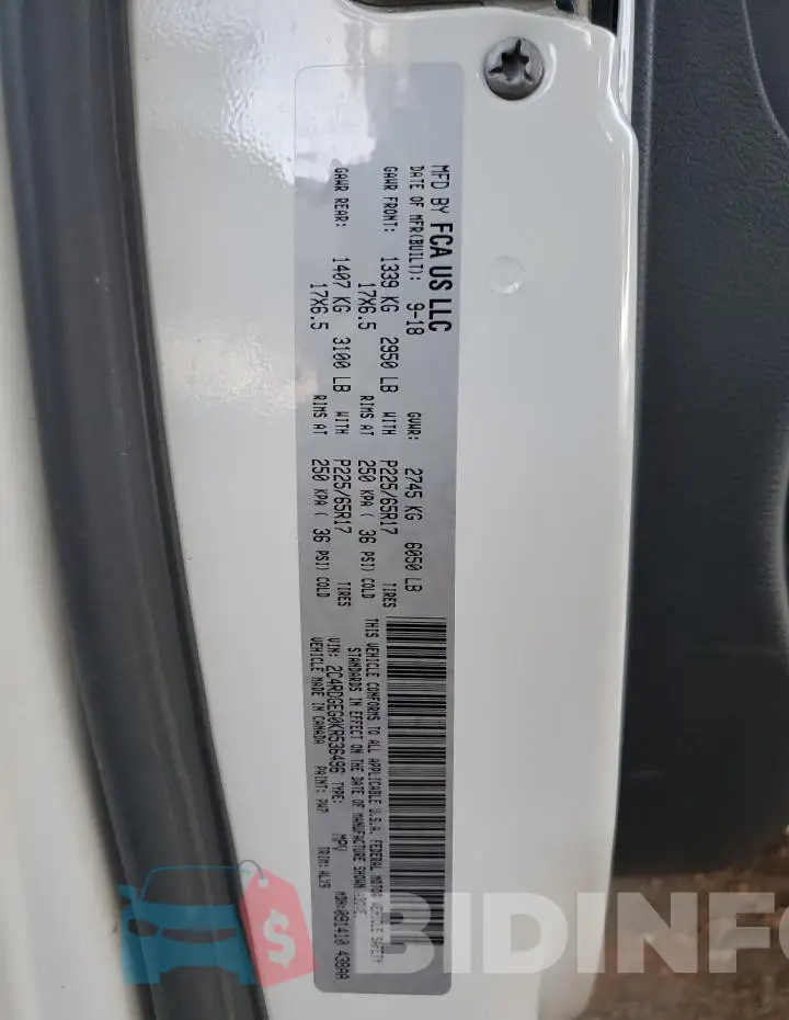 2C4RDGEG0KR536496 Photo# 13
