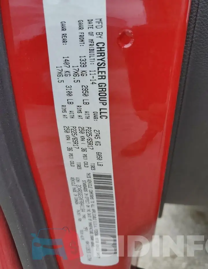 2C4RDGEGXFR641164 Photo# 13