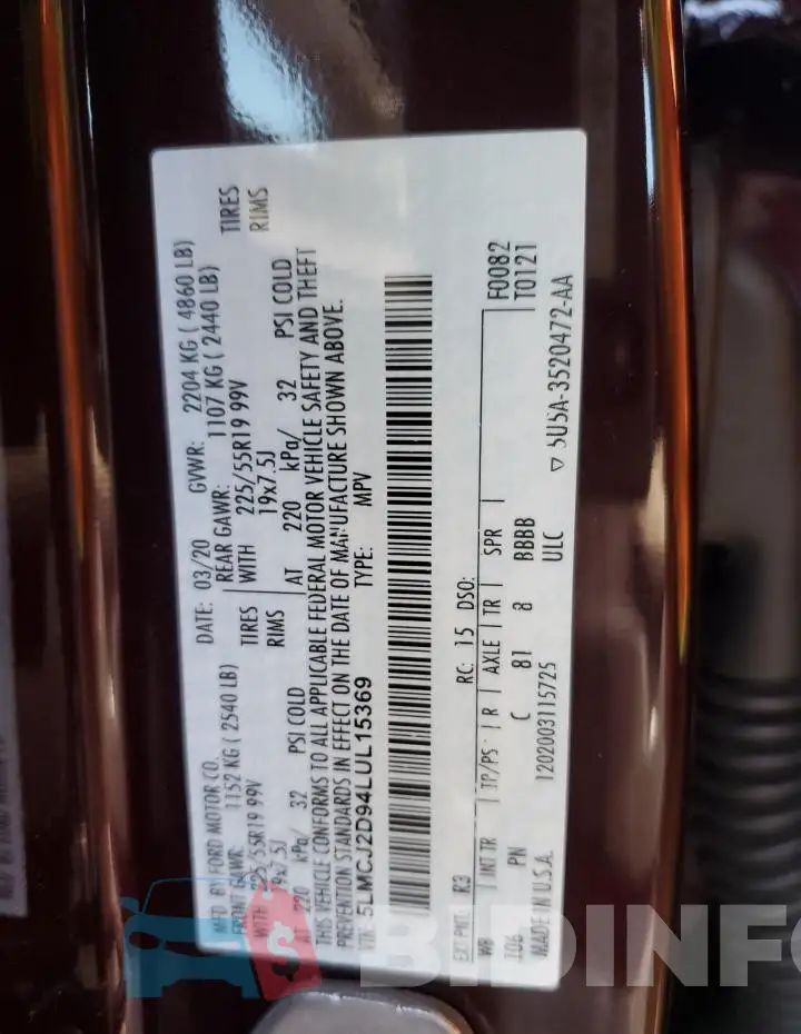 5LMCJ2D94LUL15369 Photo# 12