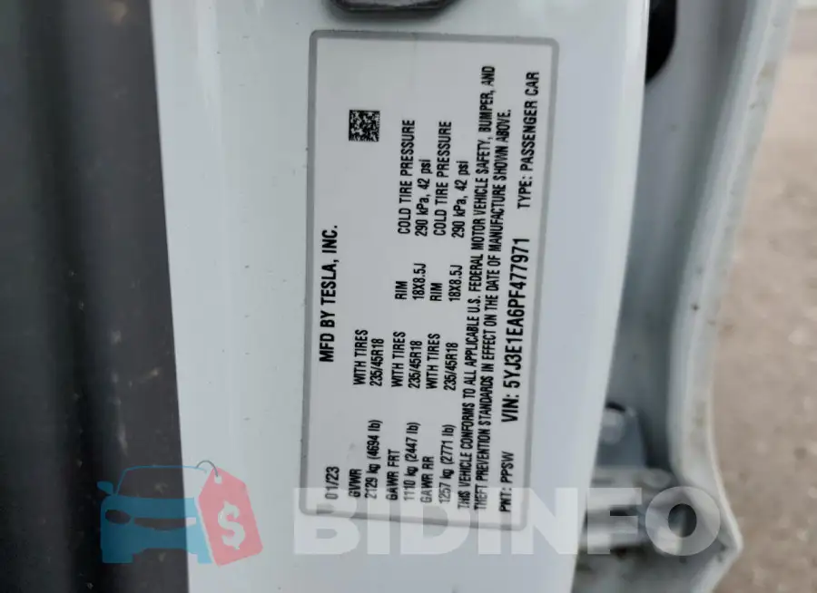 5YJ3E1EA6PF477971 Photo# 13