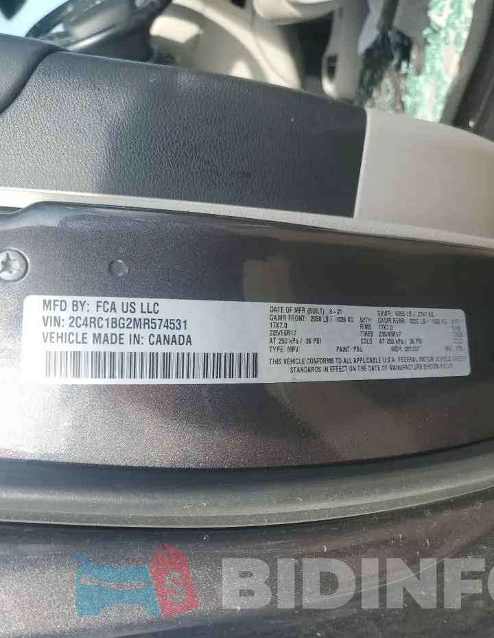 2C4RC1BG2MR574531 Photo# 13