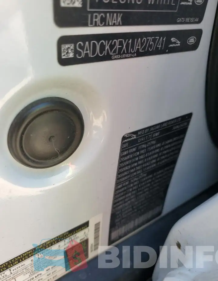 SADCK2FX1JA275741 Photo# 13