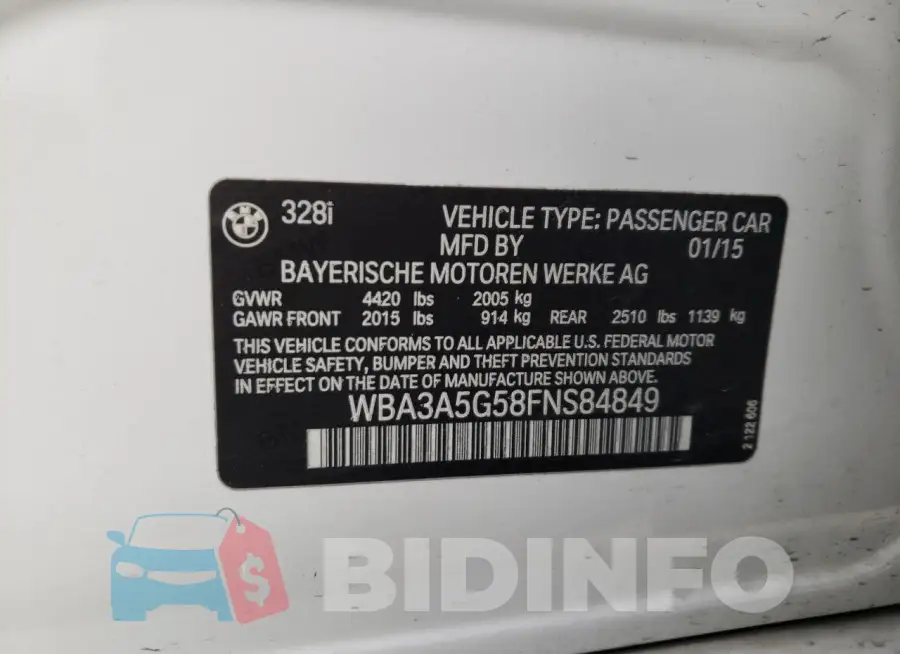 WBA3A5G58FNS84849 Photo# 12