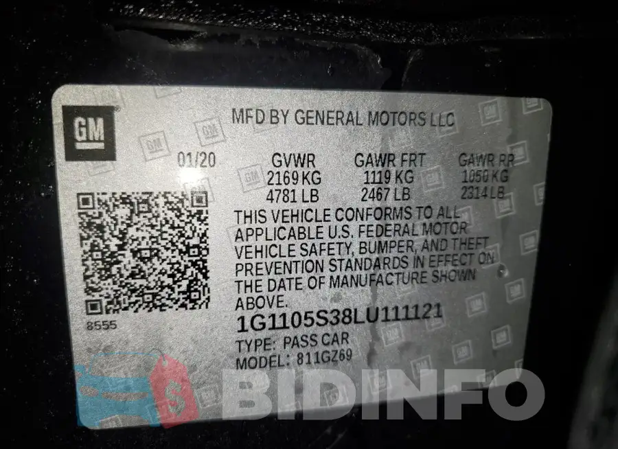 1G1105S38LU111121 Photo# 12