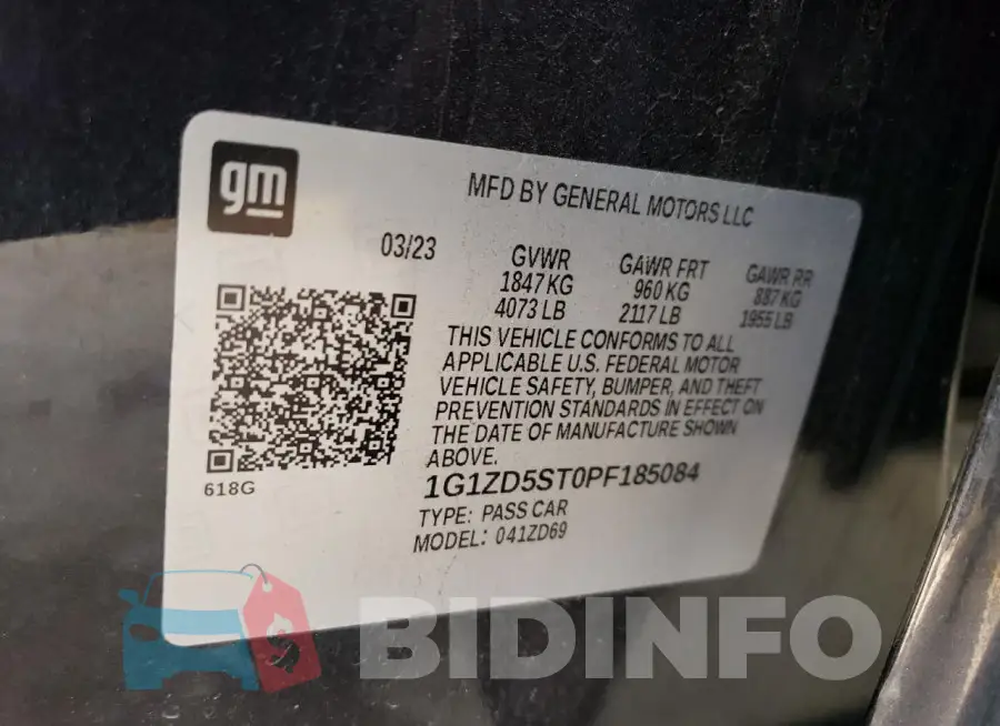 1G1ZD5ST0PF185084 Photo# 12