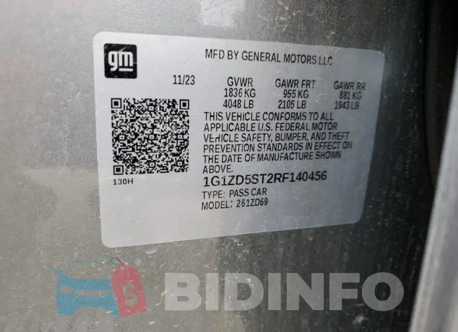 1G1ZD5ST2RF140456 Photo# 12