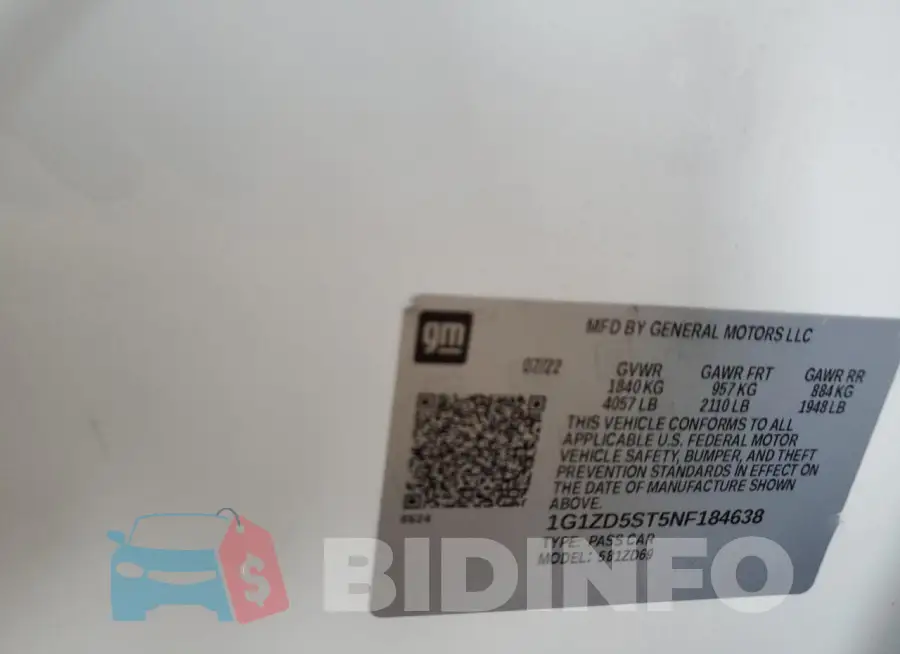 1G1ZD5ST5NF184638 Photo# 13