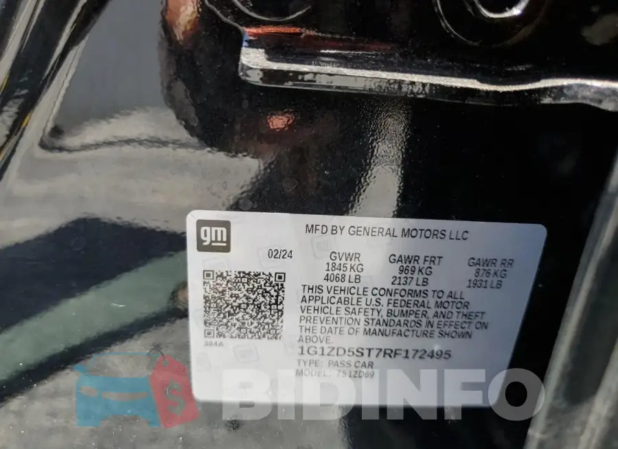 1G1ZD5ST7RF172495 Photo# 12