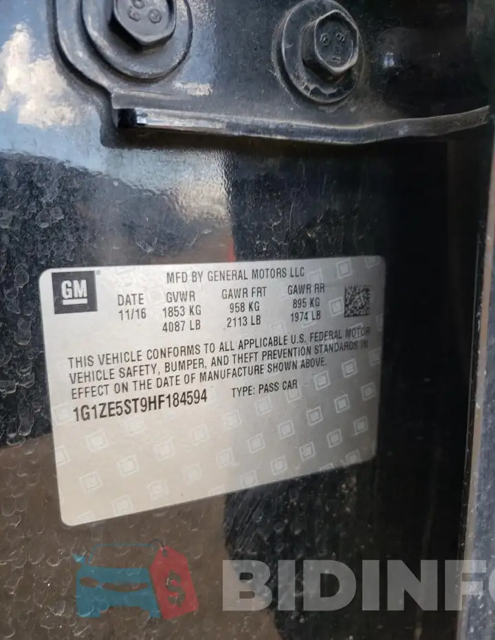 1G1ZE5ST9HF184594 Photo# 12