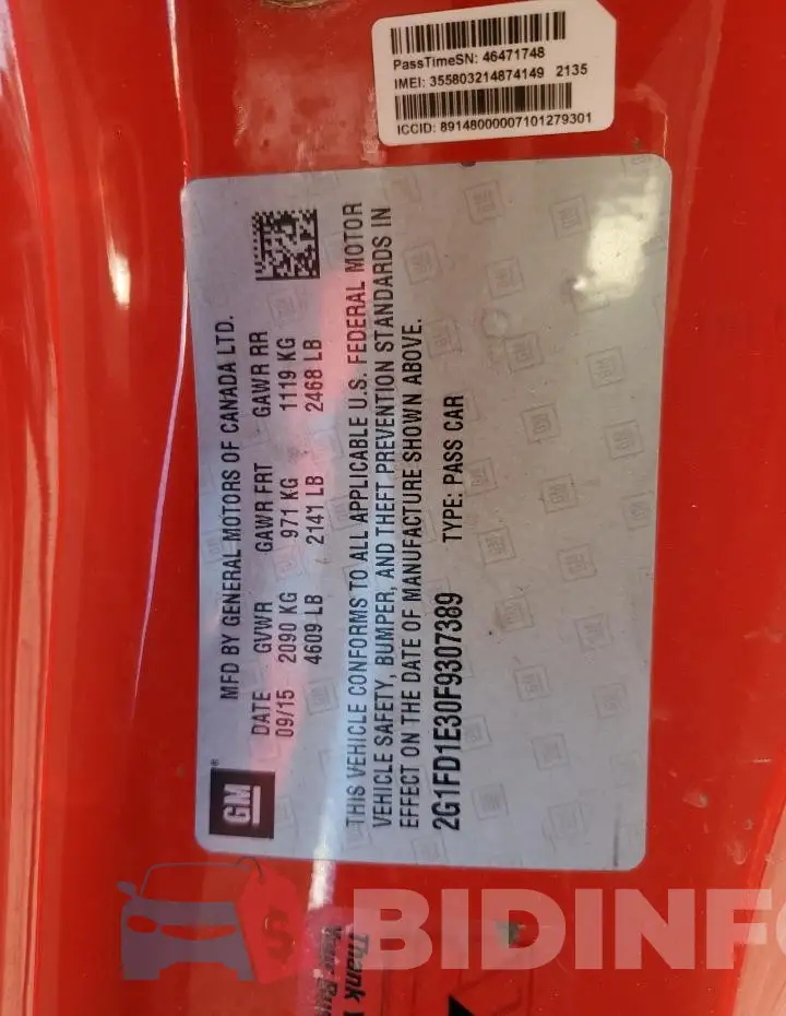 2G1FD1E30F9307389 Photo# 13