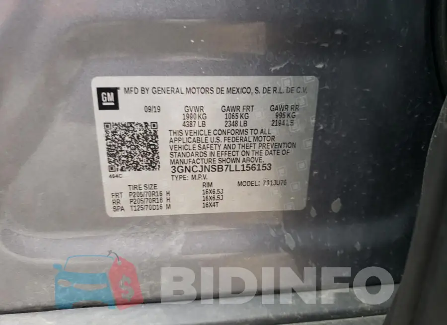 3GNCJNSB7LL156153 Photo# 13