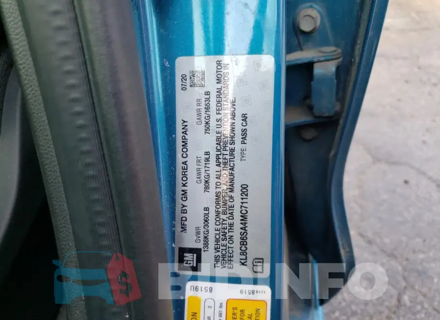 KL8CB6SA4MC711200 Photo# 12