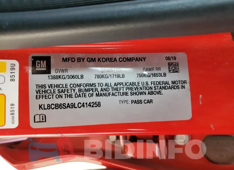 KL8CB6SA9LC414258 Photo# 12