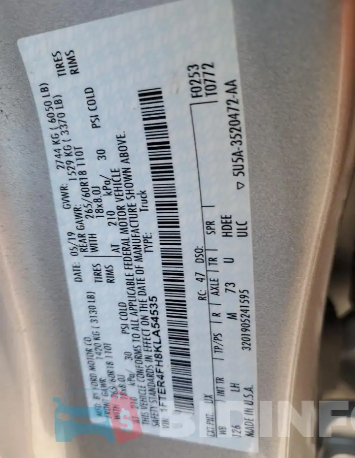 1FTER4FH8KLA54535 Photo# 13