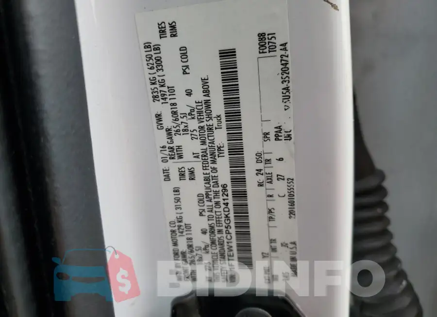 1FTEW1CP5GKD41296 Photo# 13