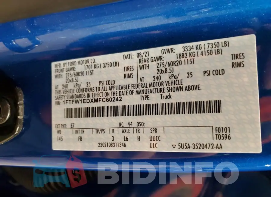 1FTFW1EDXMFC60242 Photo# 12