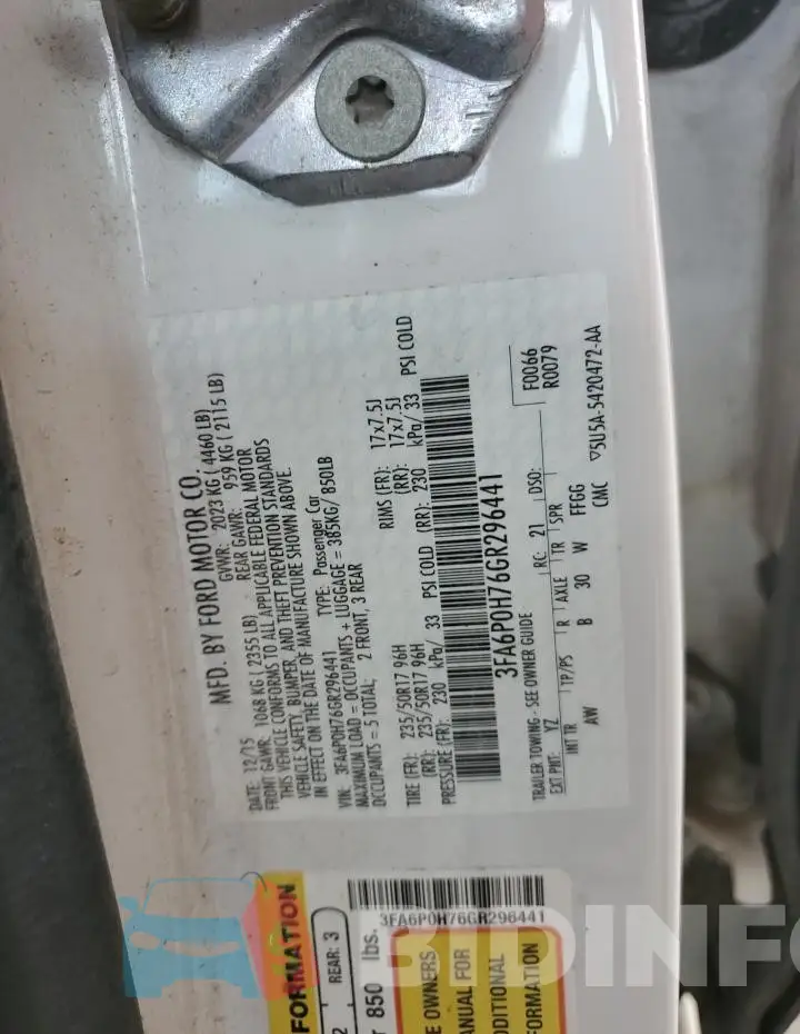 3FA6P0H76GR296441 Photo# 12