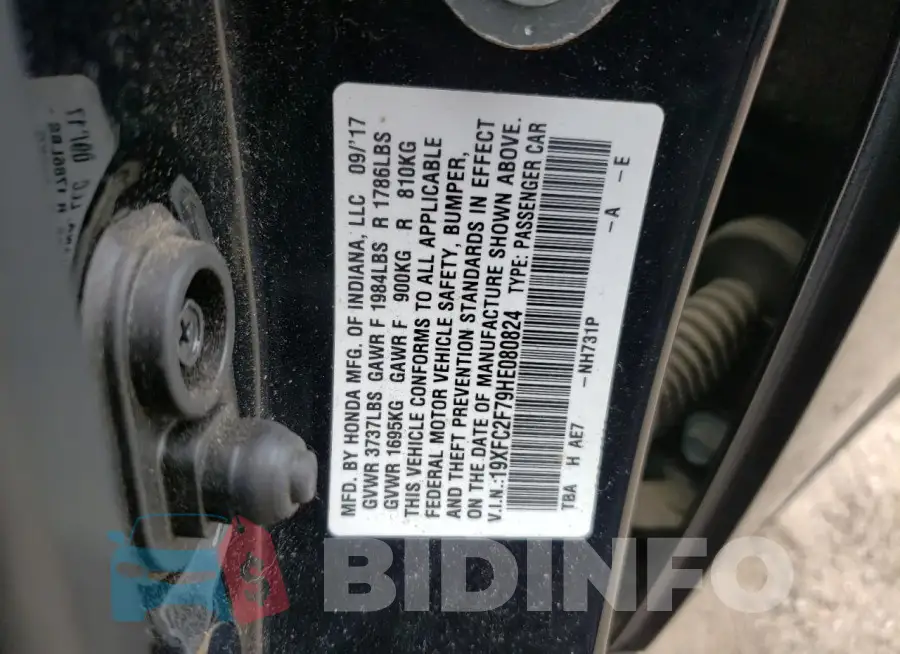 19XFC2F79HE080824 Photo# 12