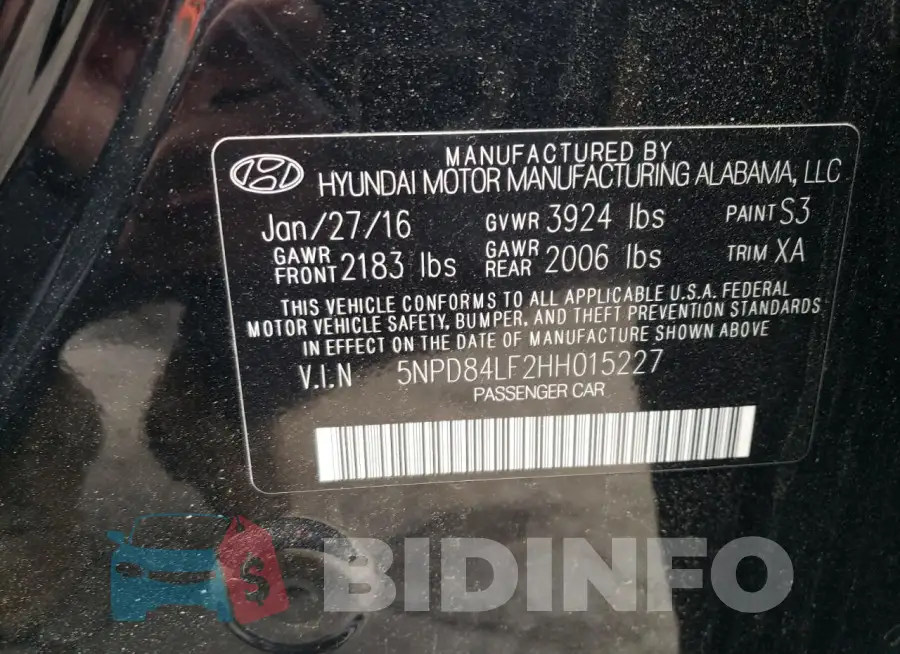 5NPD84LF2HH015227 Photo# 13