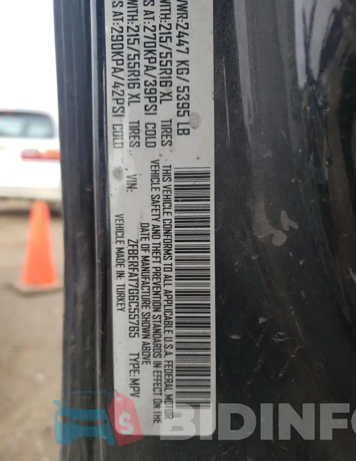 ZFBERFAT7G6C55765 Photo# 14
