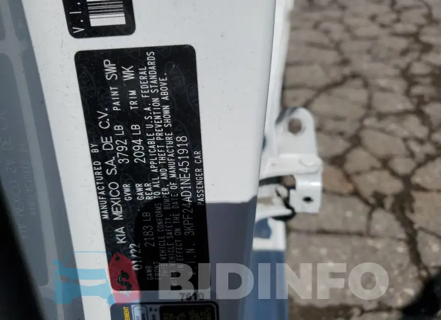 3KPF24AD1NE451918 Photo# 13