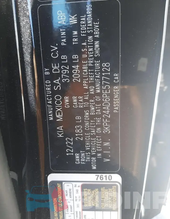 3KPF24AD6PE577128 Photo# 12