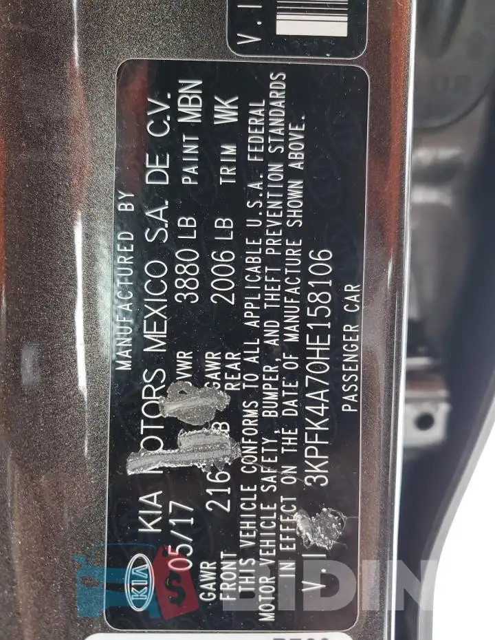 3KPFK4A70HE158106 Photo# 13