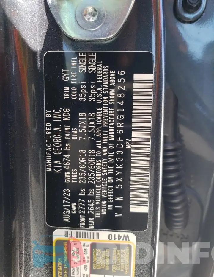 5XYK33DF6RG148256 Photo# 12