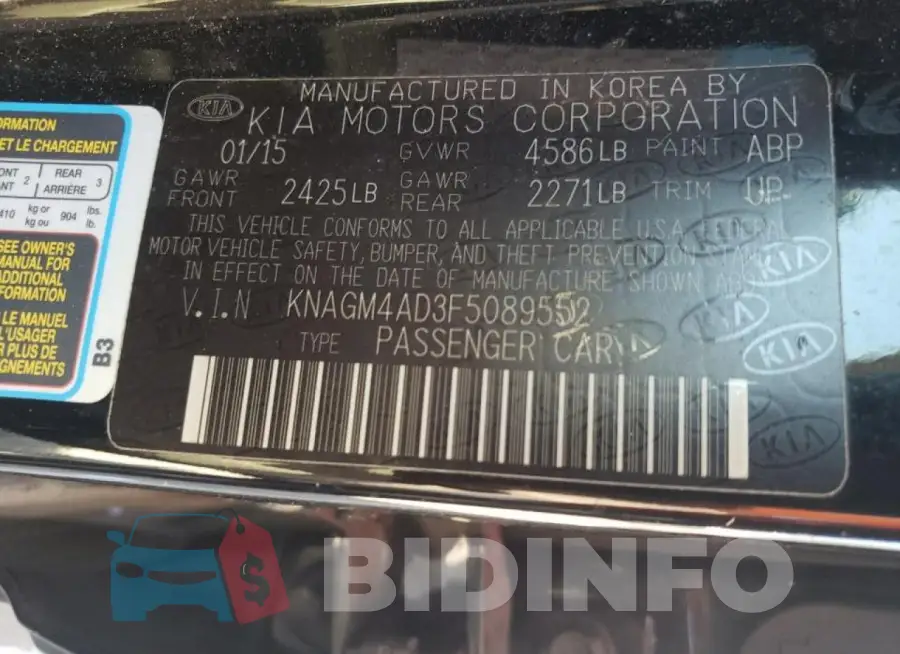 KNAGM4AD3F5089552 Photo# 13