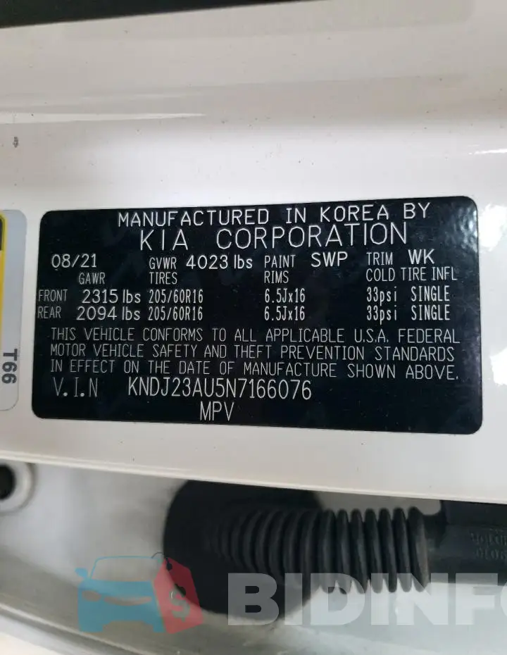 KNDJ23AU5N7166076 Photo# 14