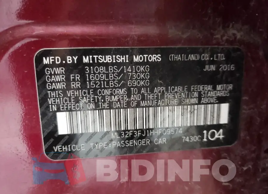 ML32F3FJ1HHF09574 Photo# 12