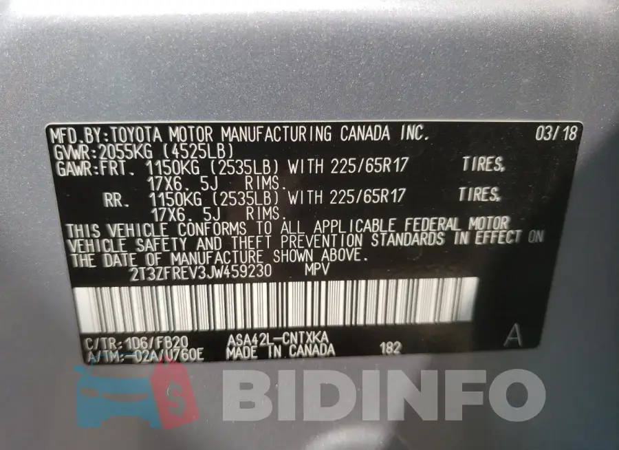 2T3ZFREV3JW459230 Photo# 12