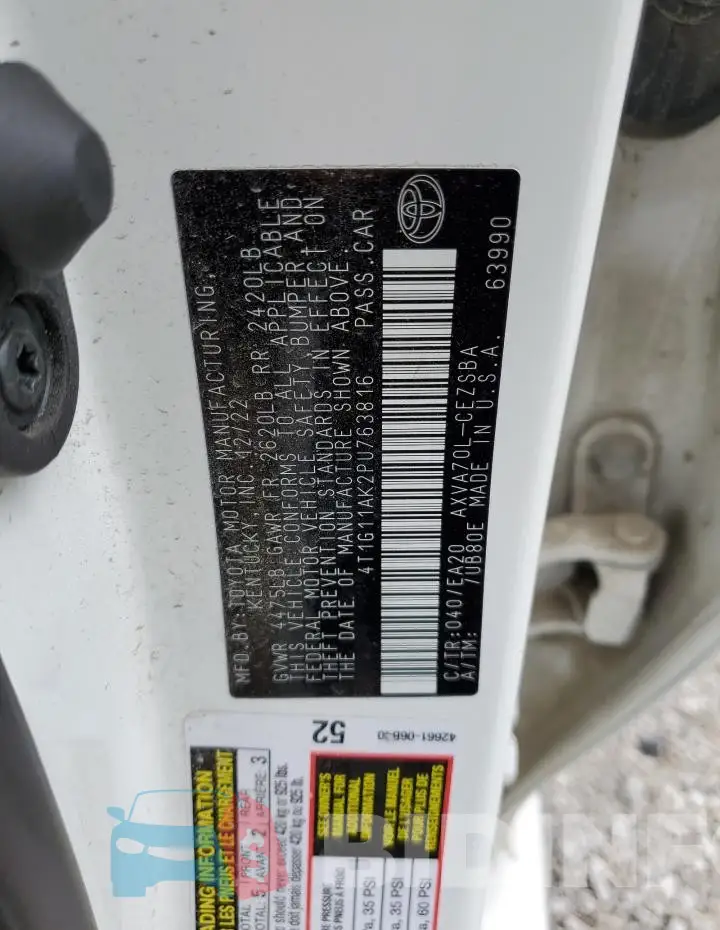4T1G11AK2PU763816 Photo# 12
