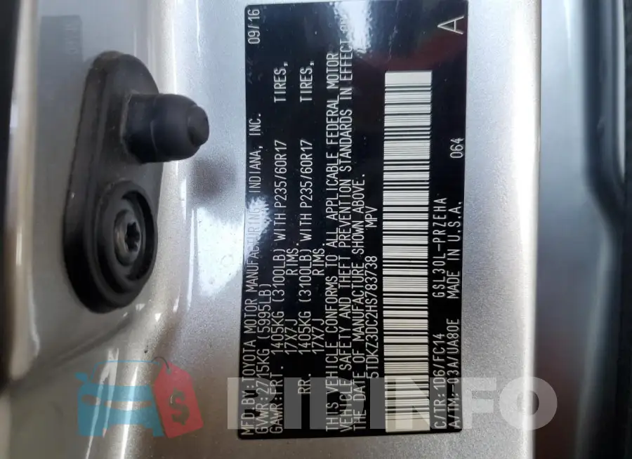 5TDKZ3DC2HS783738 Photo# 13