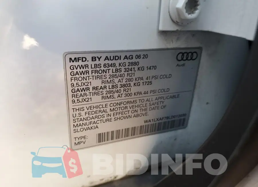 WA1LXAF79LD012030 Photo# 12
