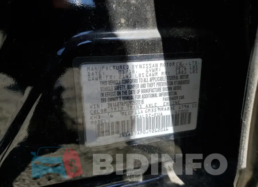 3N1AB7AP0JY262016 Photo# 12
