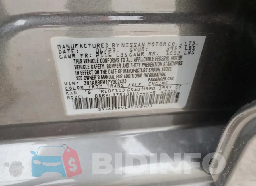 3N1AB8BV1PY302423 Photo# 12