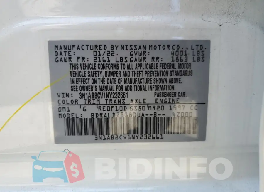 3N1AB8CV1NY232661 Photo# 12