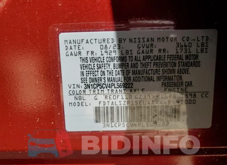 3N1CP5CV4PL569222 Photo# 13