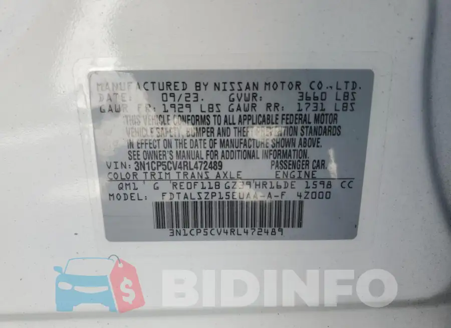 3N1CP5CV4RL472489 Photo# 13